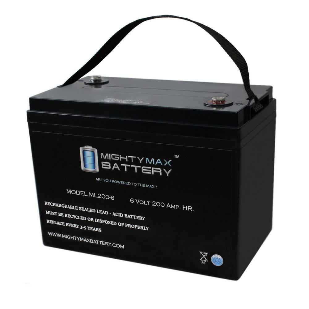 MIGHTY MAX BATTERY 6V 200AH SLA Battery Replacement for UPG UB62000 MAX3865909