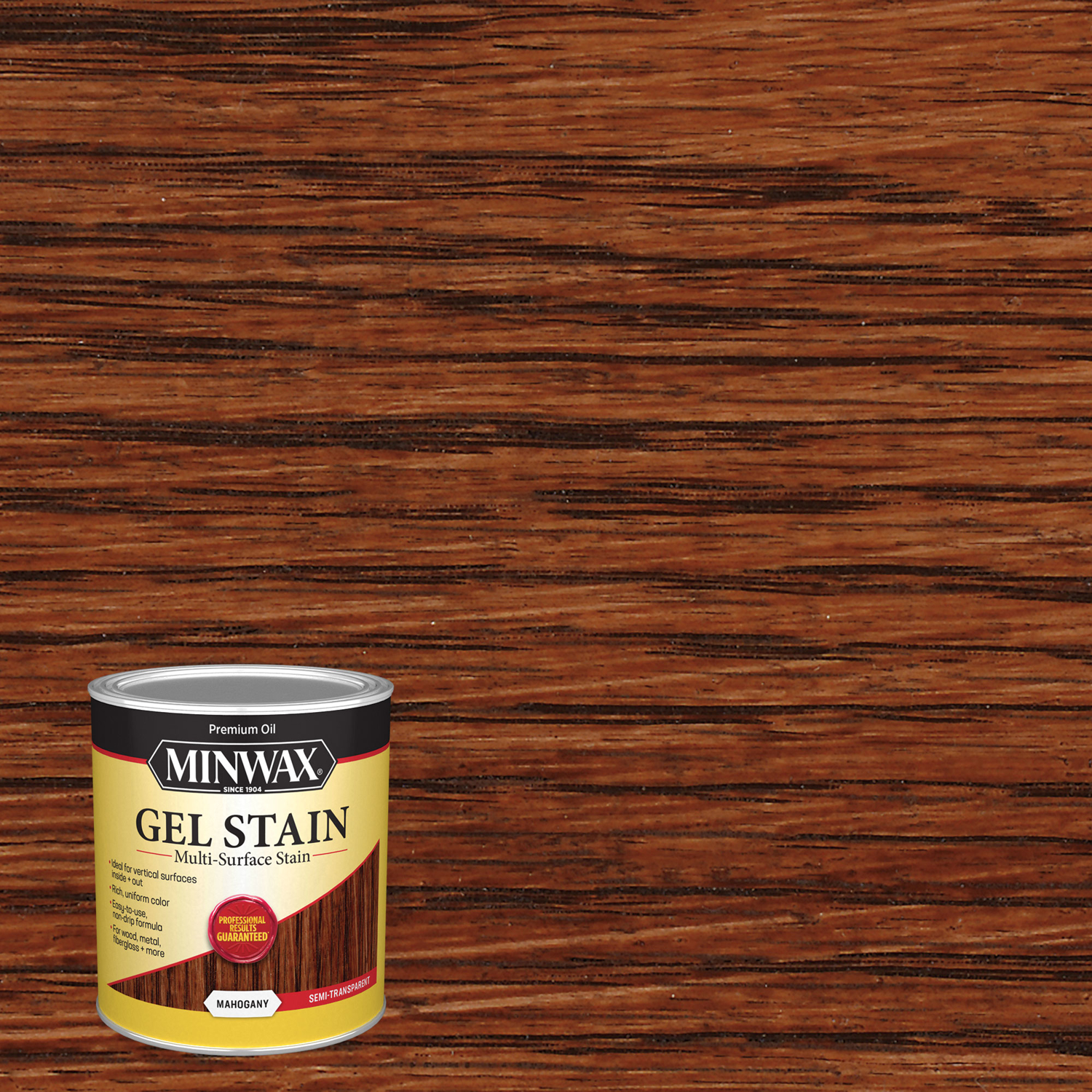 Minwax Gel Stain Semi-Transparent Mahogany Oil-Based Gel Stain 1 qt