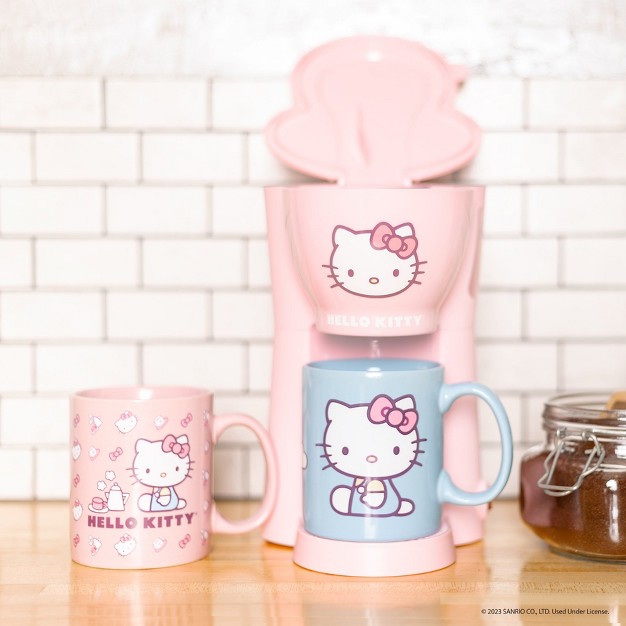 Uncanny Brands Hello Kitty Coffee Maker 3pc Set