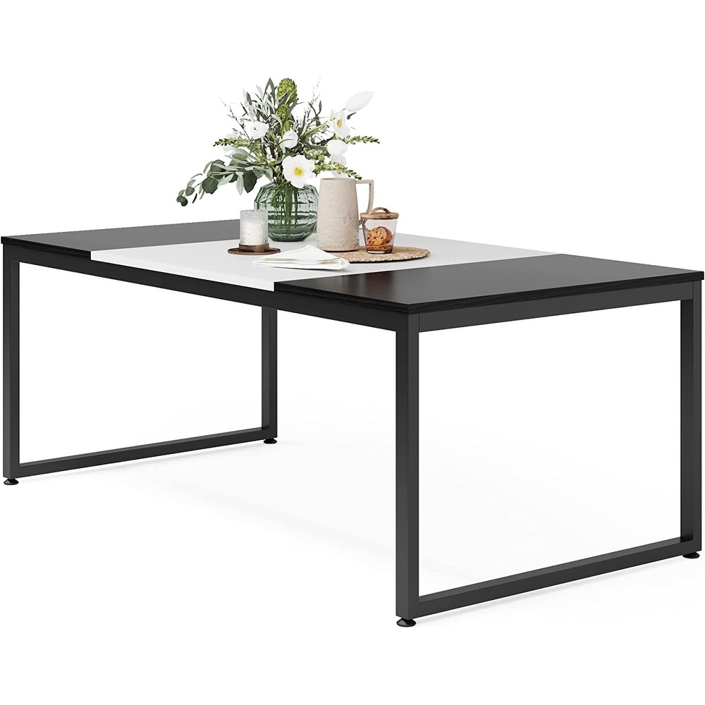 71 Inch Modern Rectangular Dining Table for 6 Person