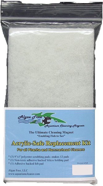 Algae Free Piranha and Hammerhead Acrylic-Safe Replacement Pad Kit