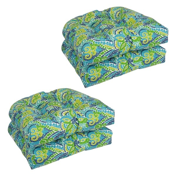 19-inch Rounded Back Indoor/Outdoor Chair Cushions (Set of 4) - 19