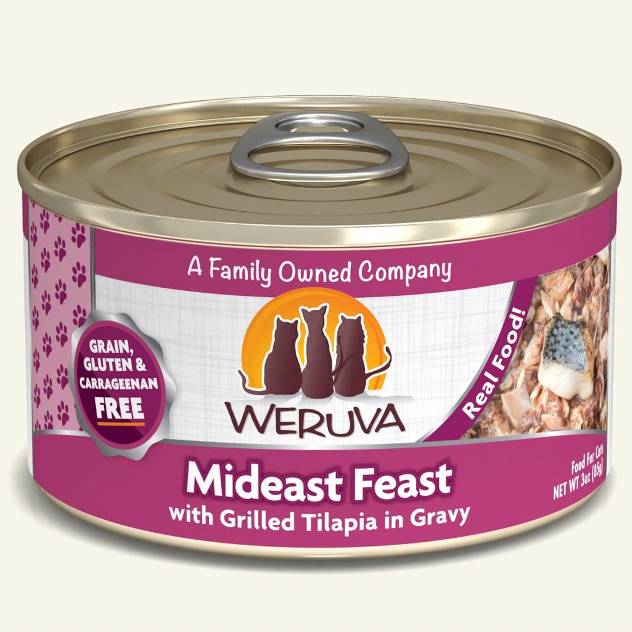 Weruva Cat Mideast Feast Tilapia， 5.5oz