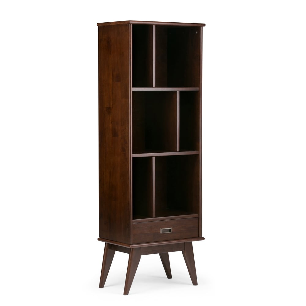 WYNDENHALL Tierney SOLID HARDWOOD 64 inch x 22 inch Mid Century Modern Bookcase and Storage Unit   22\