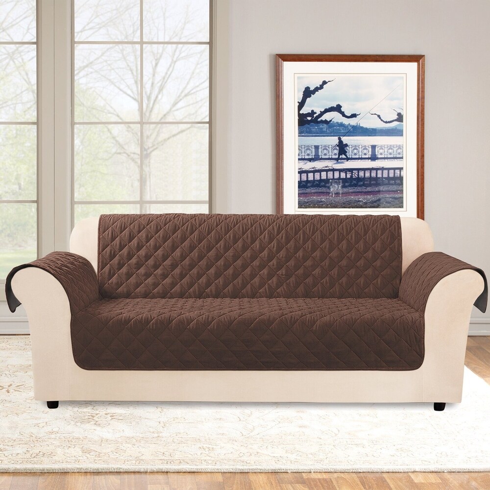 SureFit Microfiber Non Slip Water Resistant Sofa Furniture Cover