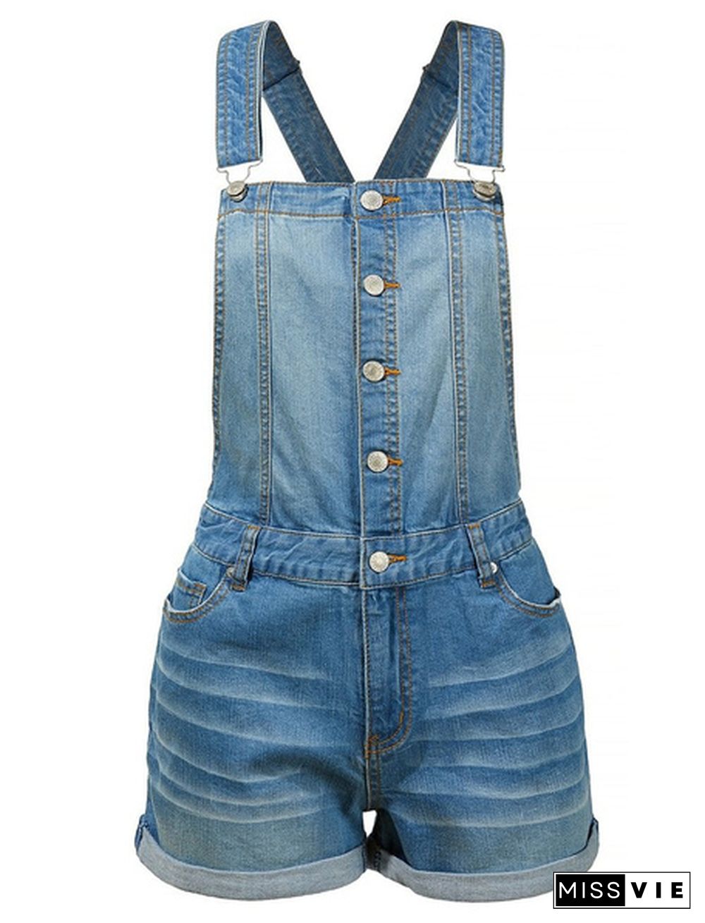 Ladies Fashion Jean Jumpsuits Shorts Romper Overalls Jeans Shorts Plus Size S-5XL