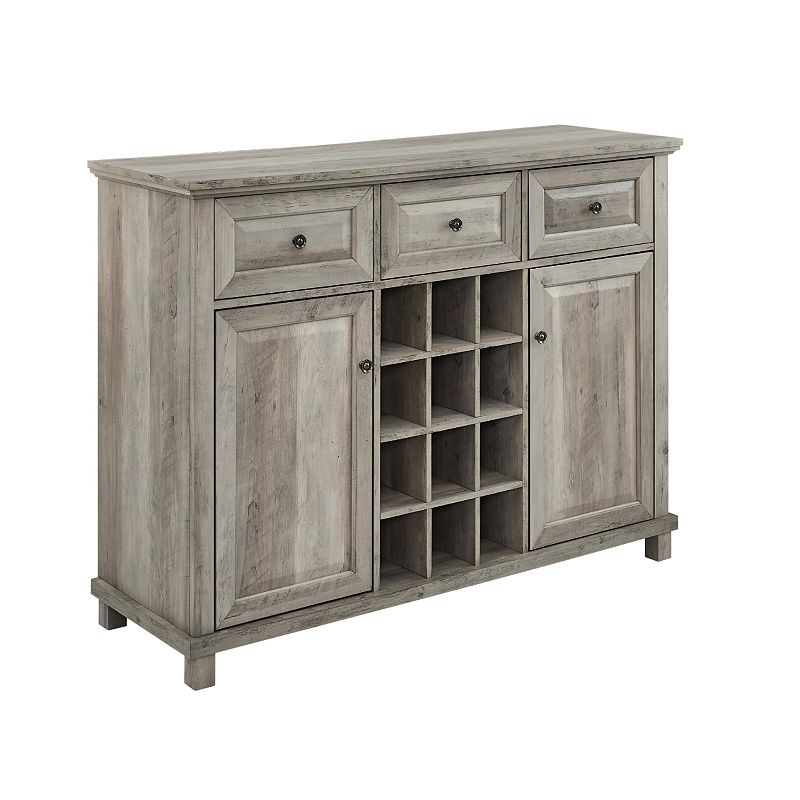 Farmhouse Sideboard Wine Rack Buffet Table