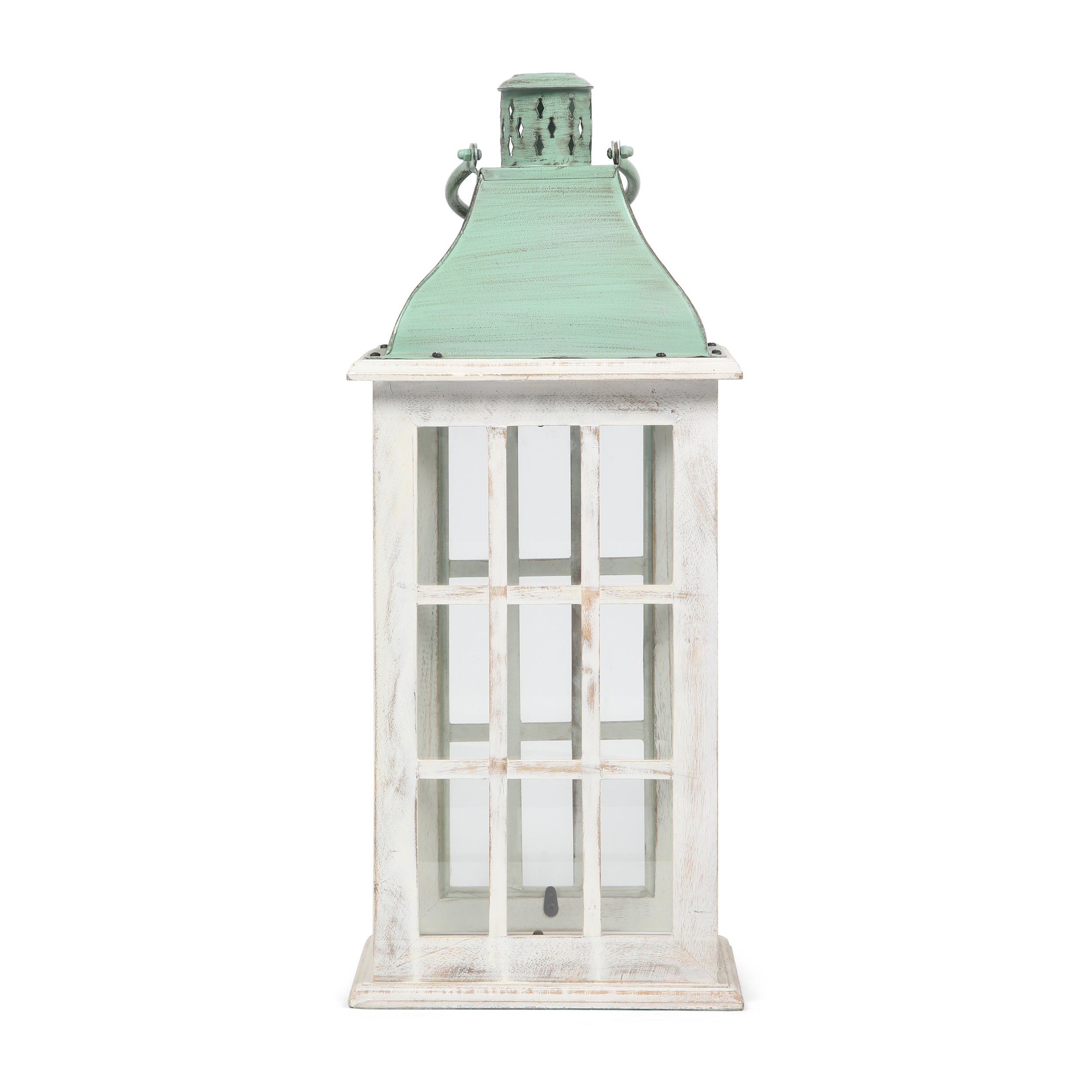 Reigle Coastal Handcrafted Mango Wood Decorative Lantern