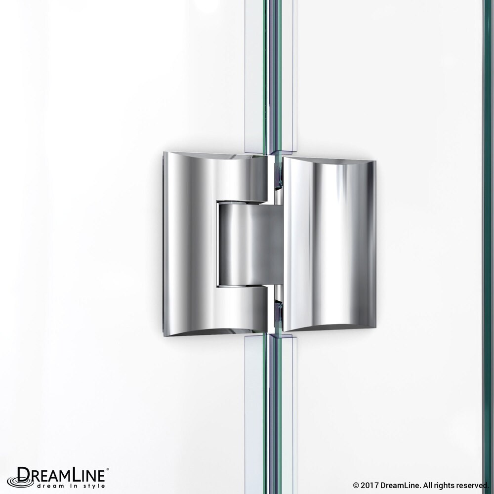 DreamLine Prism Lux 38 in. x 38 in. x 74 3/4 in. H Hinged Shower Enclosure and Shower Base Kit   38\