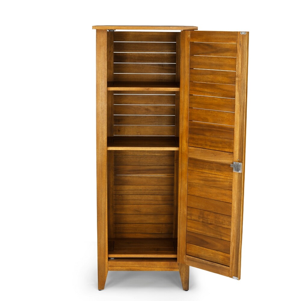 Maho Outdoor Golden Teak Single Door Storage Cabinet