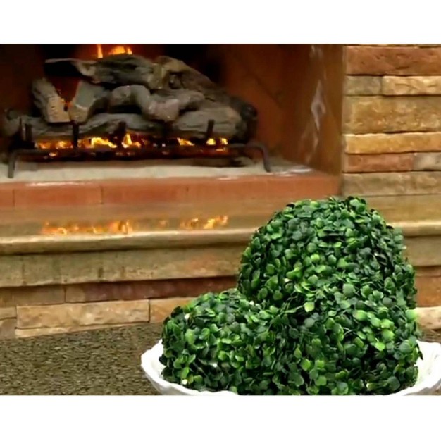 Set Of 3 Boxwood Topiary Spheres Green - Ultimate Innovations