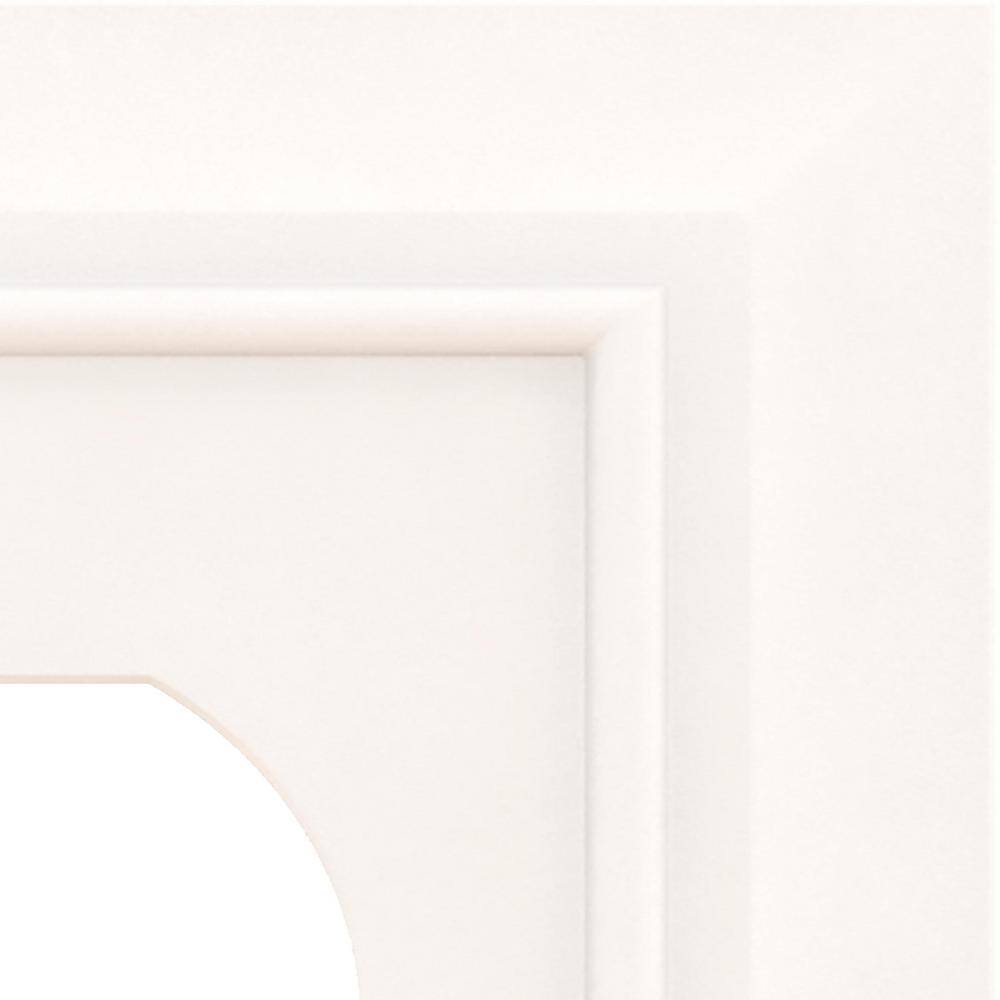 Hampton Bay Derby White 1-Gang Single DecoratorRocker Wall Plate (3-Pack) W31559C-W-K3