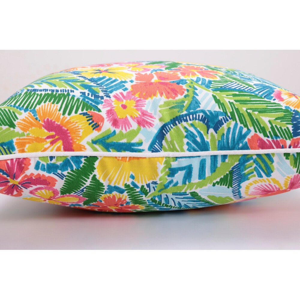 Pillow Perfect Outdoor Pensacola Multi 25 inch Floor Pillow   25 X 25 X 5   25 X 25 X 5