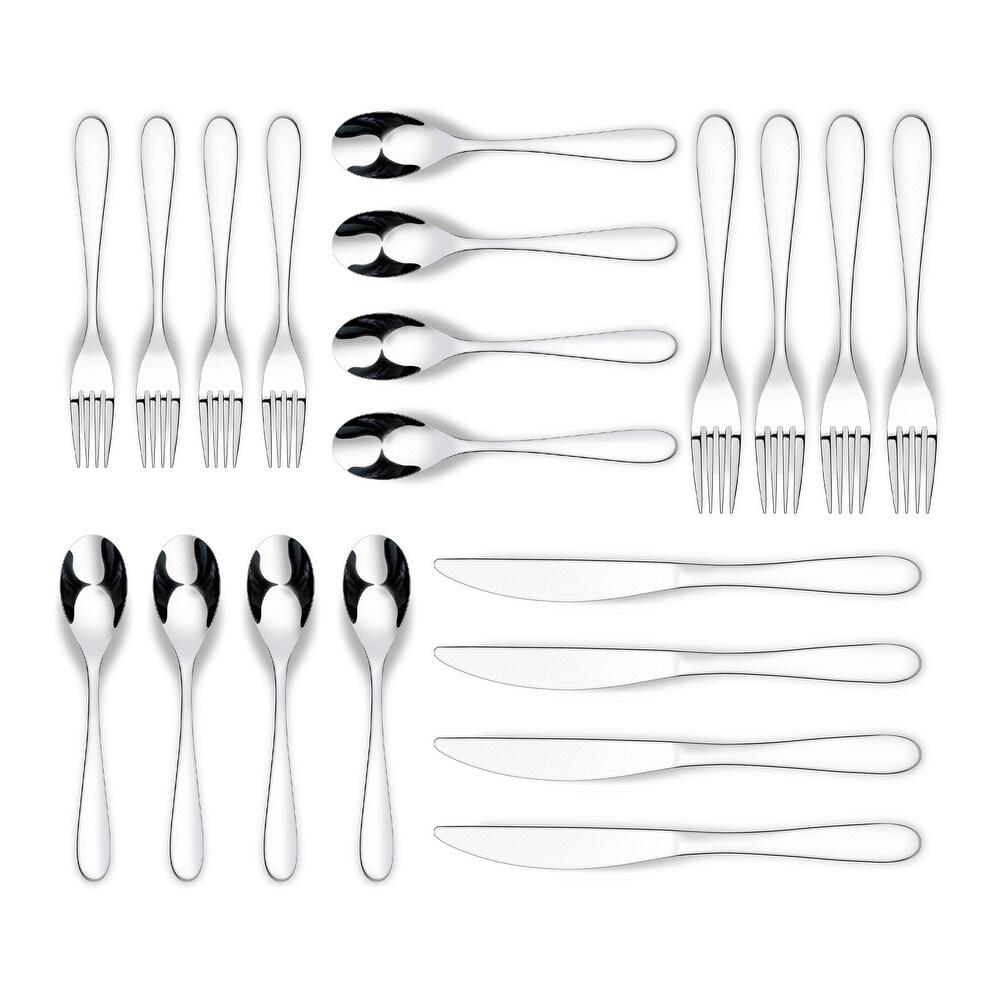 Ornative Percival 18/0 Stainless Steel 20 Pieces Flatware Set   10.63\