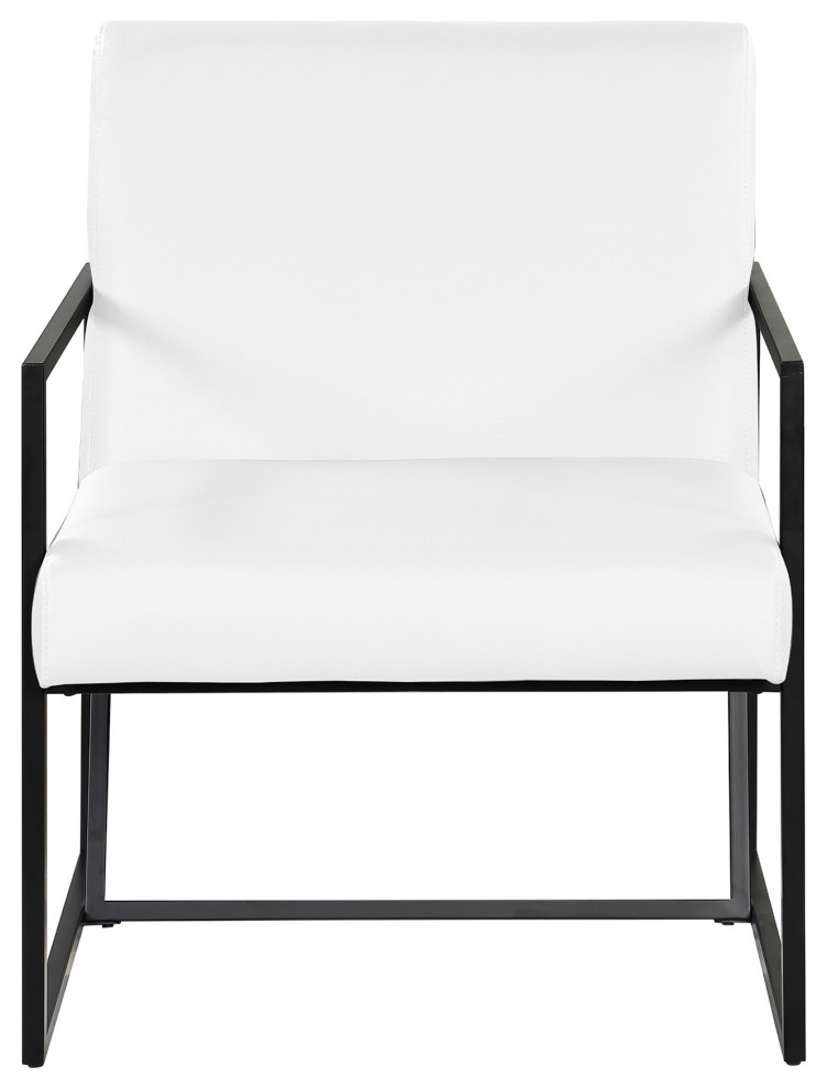 Landon Modern Arm Chair with Metal Frame   Transitional   Armchairs And Accent Chairs   by Best Master Furniture  Houzz