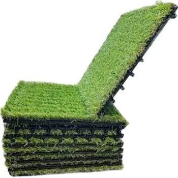 Hot Sale Artificial Grass Interlocking Tiles   The Perfect Solution for a Lush and Low  Maintenance Lawn from factory VIETWOOD