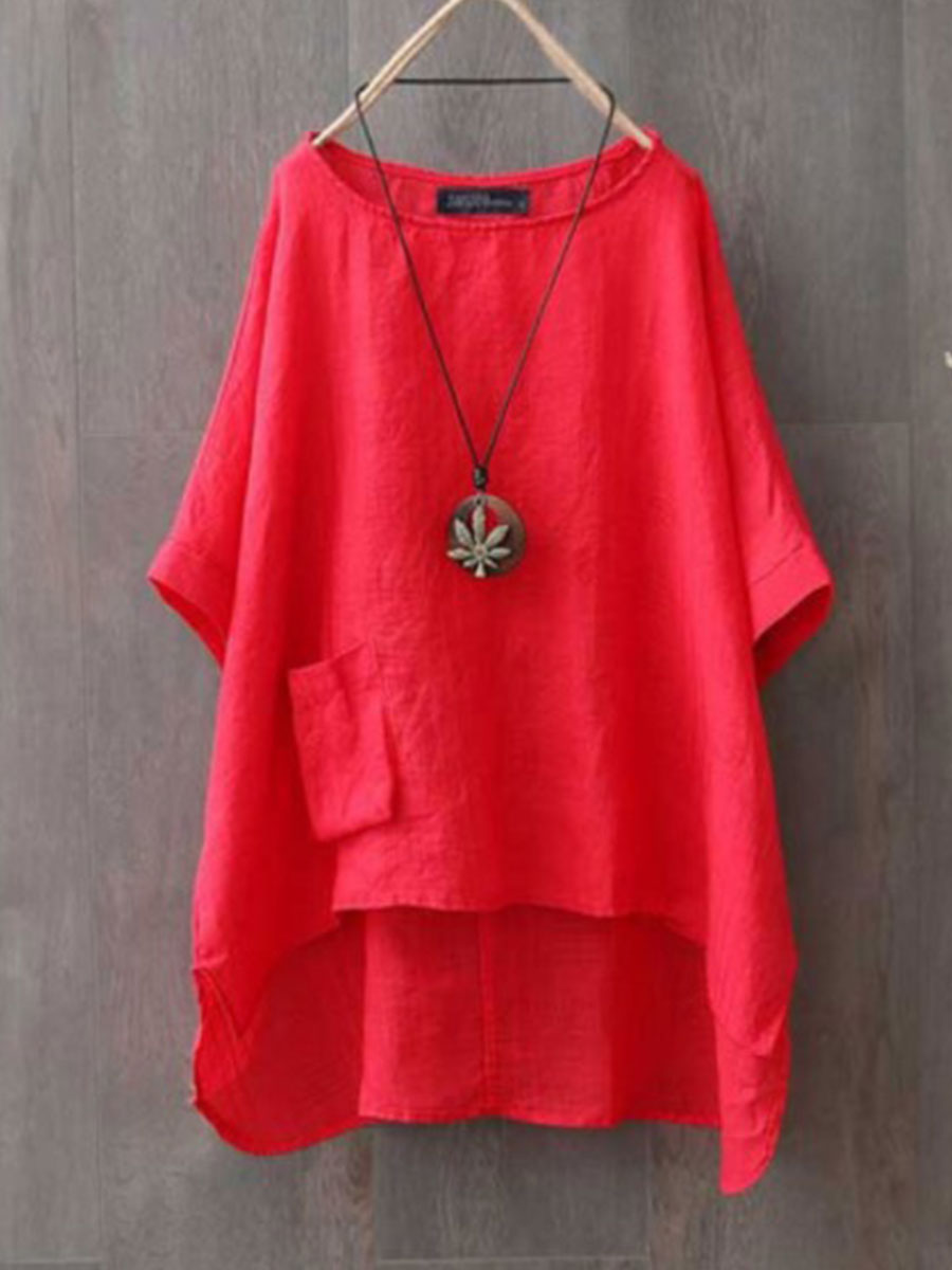 Casual Oversized Round Neck Loose Fashion Shirt