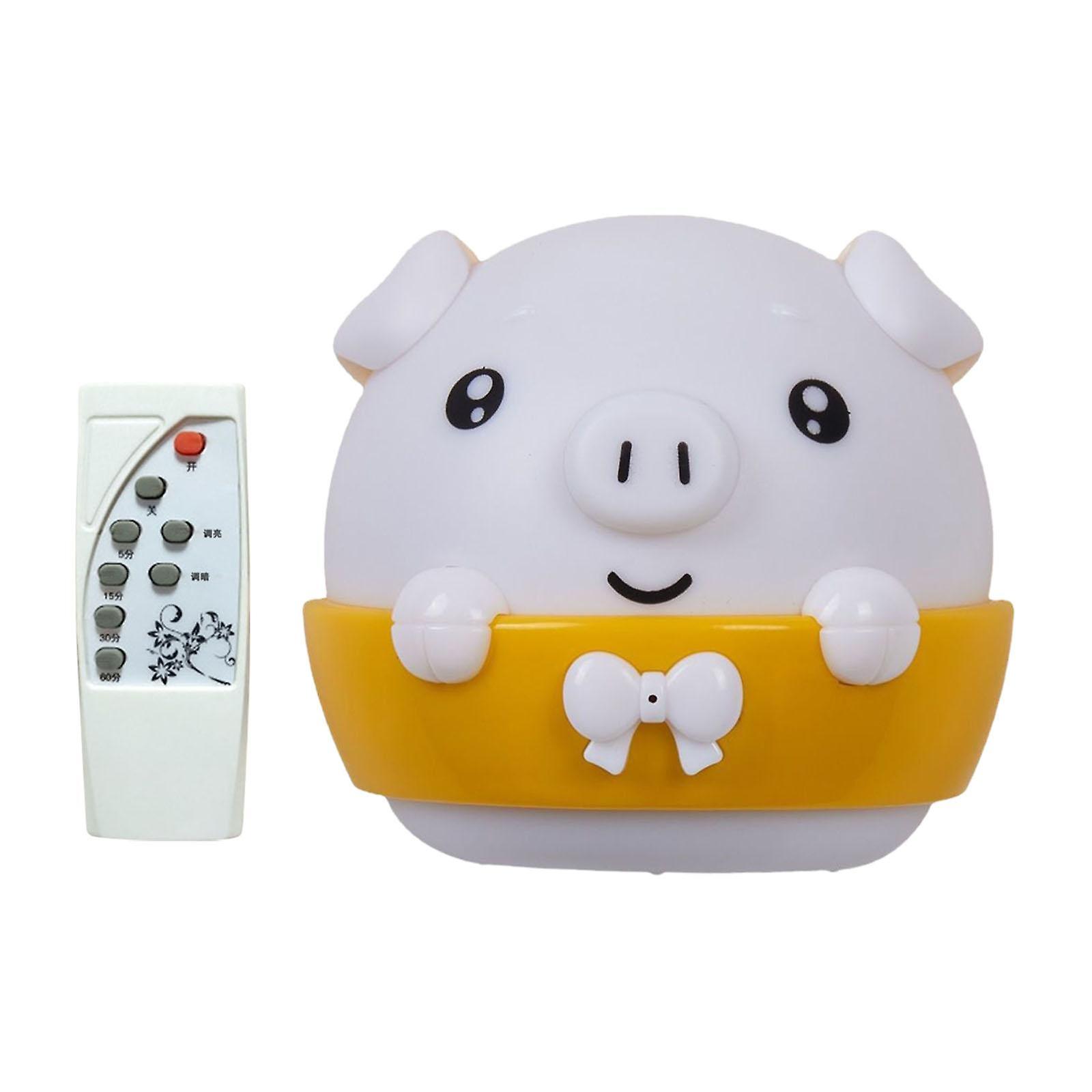 Pig Night Light Kids Led Night Lamp For Living Room Home Breastfeeding Yellow Light