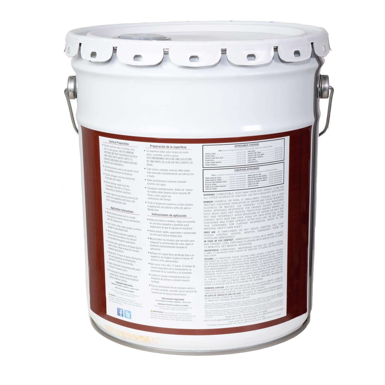 Ready Seal Goof Proof Semi-Transparent Golden Pine Oil-Based Penetrating Wood Stain/Sealer 5 gal