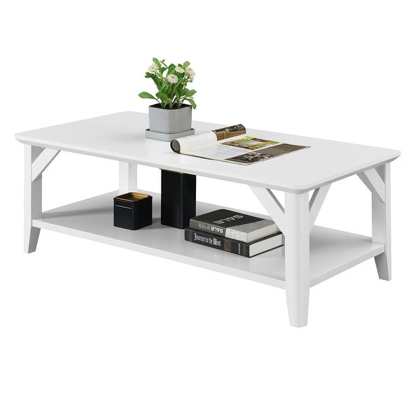 The Gray Barn West Coffee Table with Shelf