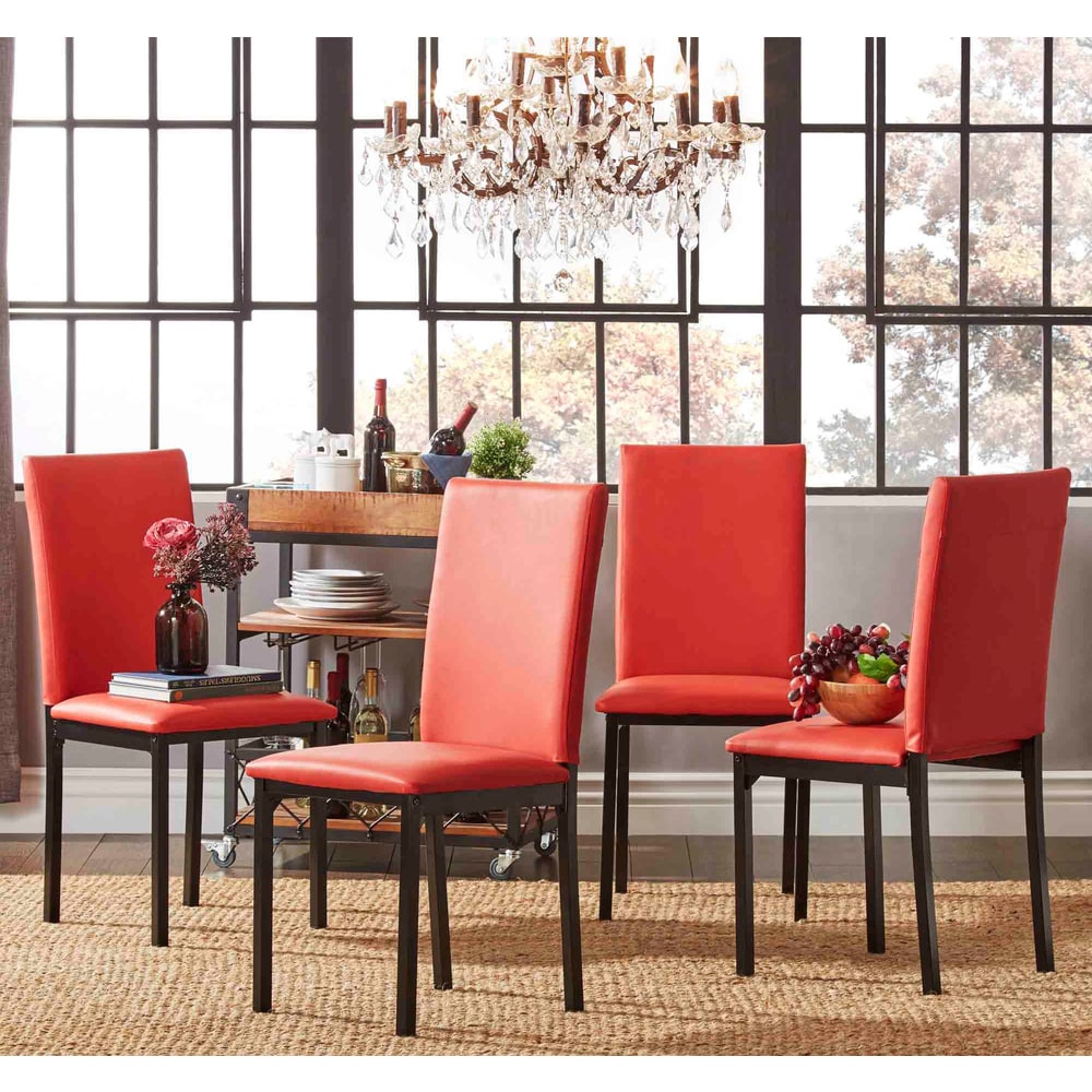 Darcy Metal Upholstered Dining Chair (Set of 4) by iNSPIRE Q Bold