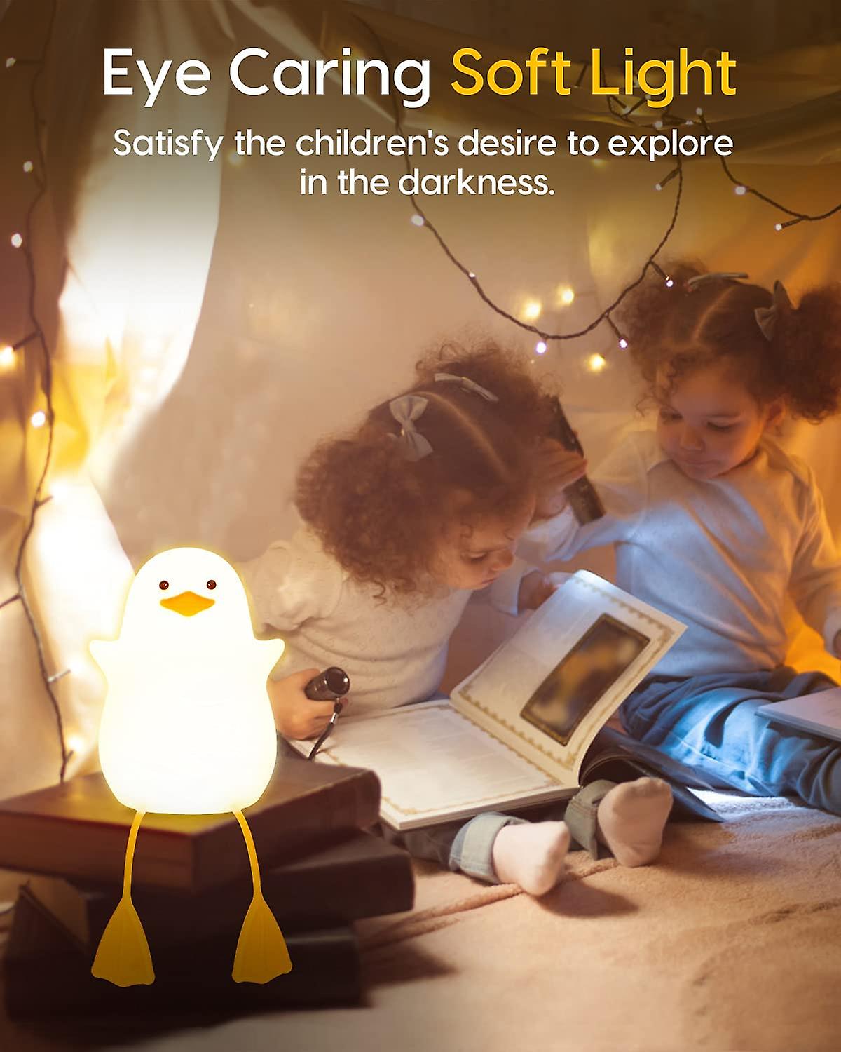 Cute Duck Night Light For Kids， Nursery Night Light， Breastfeeding And Sleeping Aid For Children， Eye-friendly Night Light， With Touch Sensor