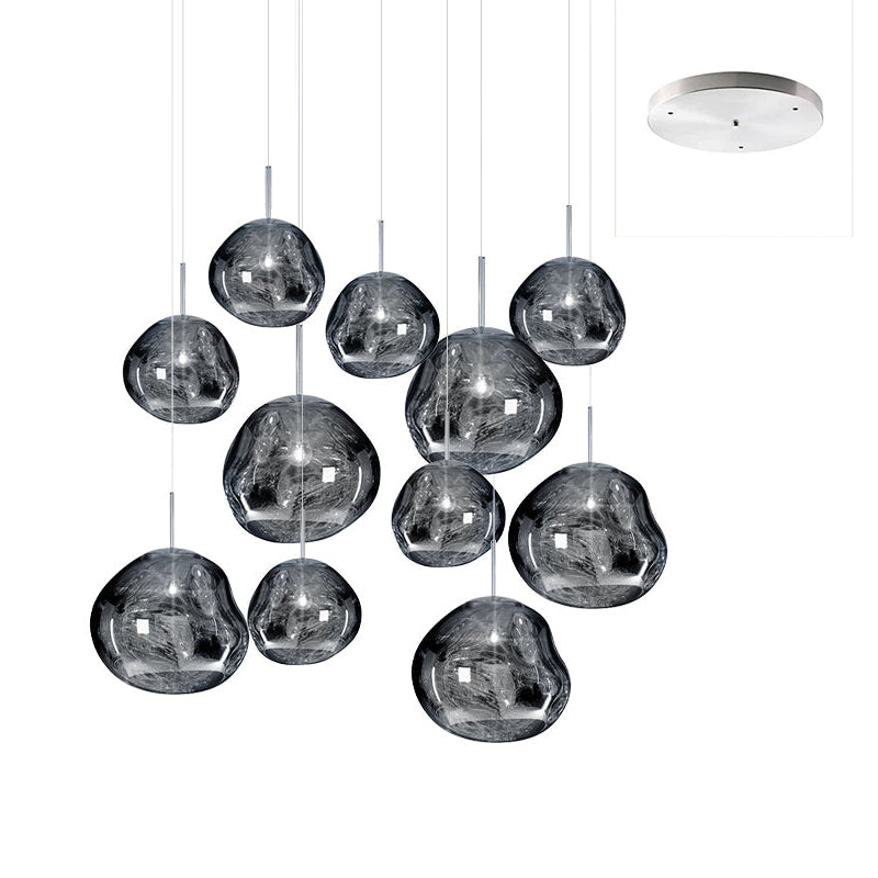 Multi Lava Round Pendant Lamp