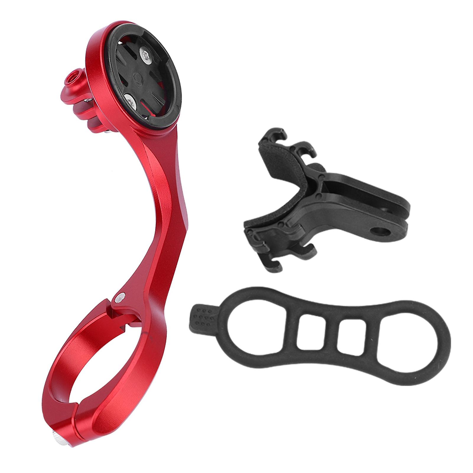 Aluminum Alloy Bicycle Computer Torch Action Camera Extension Mount(red， For Garmin Igps)