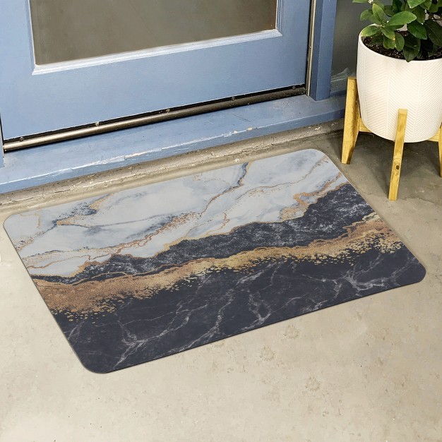 Unique Bargains Outdoor All Weather Resistant Washable Porch Decorations Shoe Mat Doormat