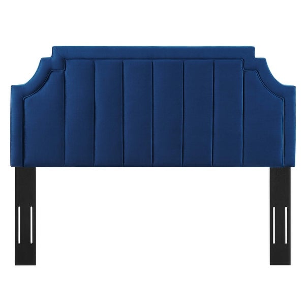 Alyona Channel Tufted Performance Velvet Full/Queen Headboard - - 33066600