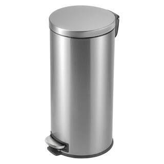 StyleWell 8 Gal. Stainless Steel Round Step-On Trash Can STY-SOT-30-1