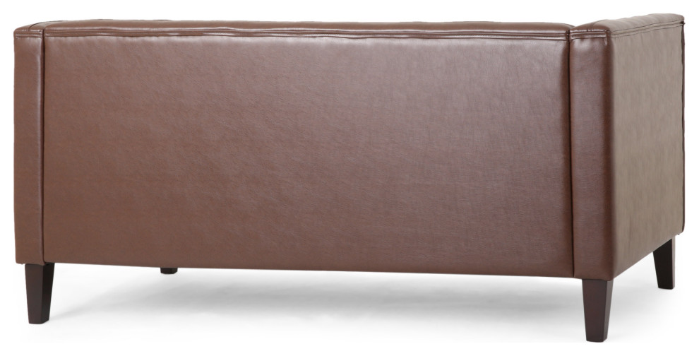 Drache Contemporary Upholstered Tufted Loveseat   Transitional   Loveseats   by GDFStudio  Houzz