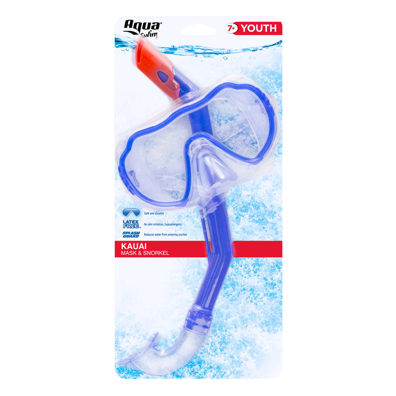 SWIM MASK/SNORKEL DLX IN