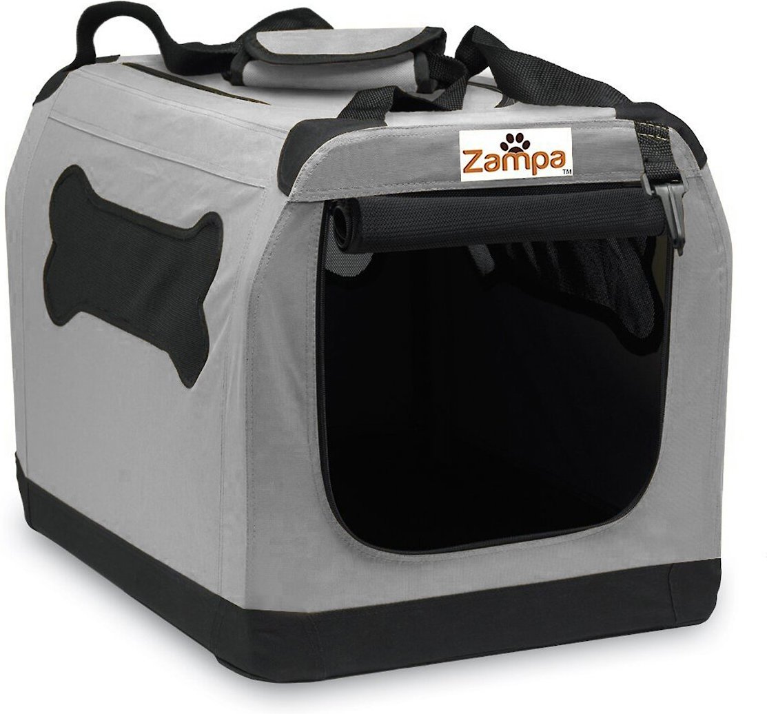 Zampa Double Door Collapsible Soft-Sided Dog Crate