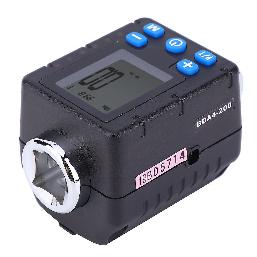 Electronic Digital Torsion Adapter Wrench Socket Tool Steel Torsion Measuring Meter Testerdba4-200