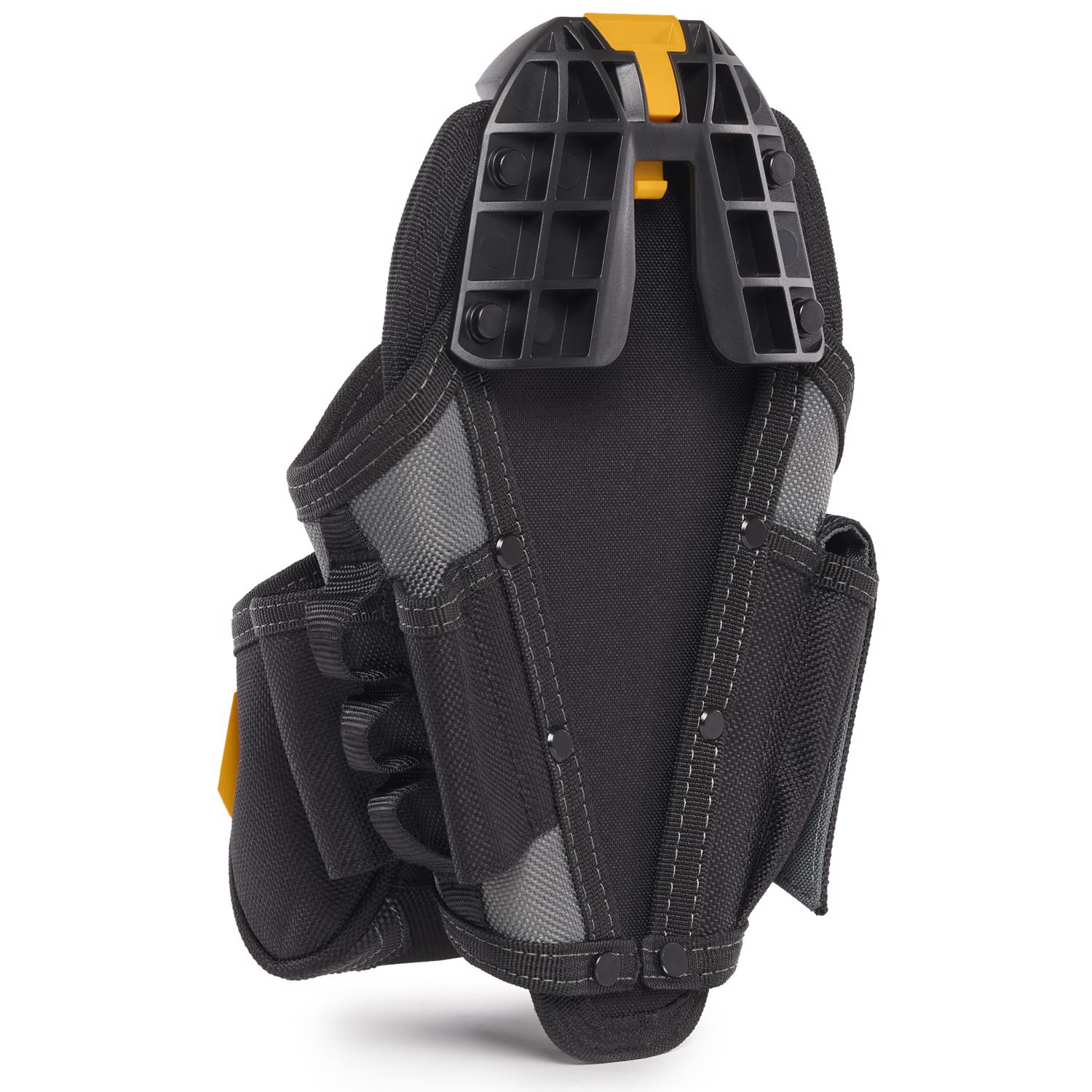 ToughBuilt 8.5 in. W X 12 in. H Polyester Drill Holster Tool Pouch 15 pocket Black/Gray 1 pc