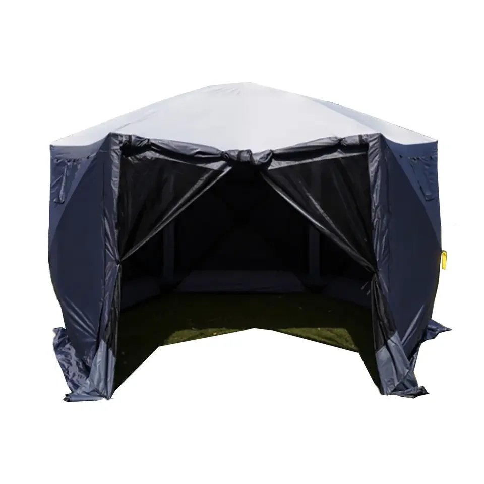 Customized 6 Sides Pop Up Outdoor Camping  Gazebo Tent Quick Set Portable Canopy Shelter Screen House Tent