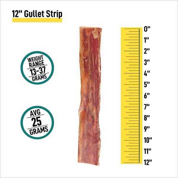 K9warehouse Gullet Flats 12-inch Beef Flavored Dog Chews