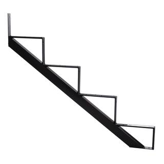 Pylex 4-Steps Steel Stair Stringer black 7-12 in. x 10-14 in. (Includes 1 Stair Riser) 13904