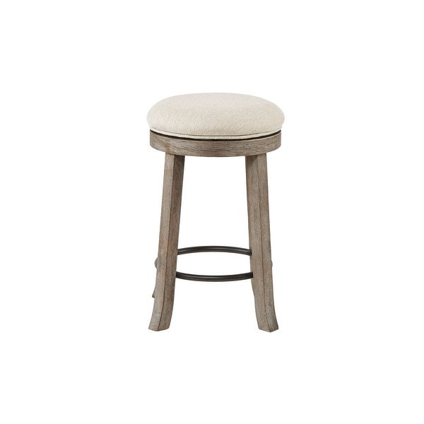 The Gray Barn Tipperary Cream/ Reclaimed Grey Swivel Counter Stool