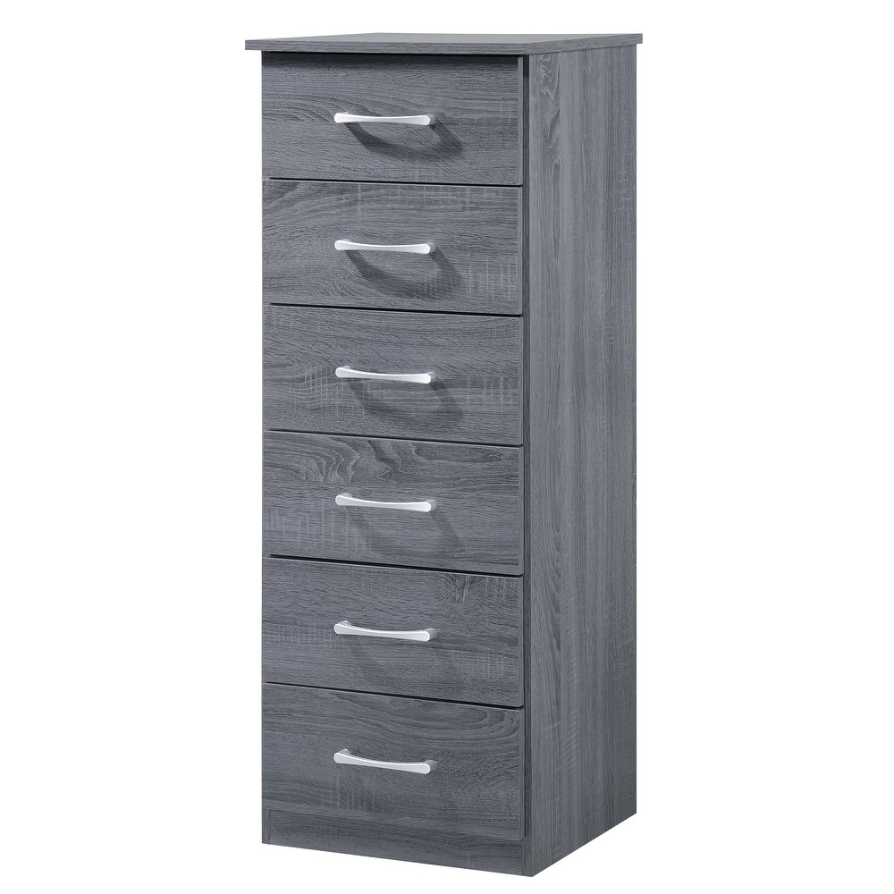 Boston 6 Drawer Chest of Drawers (18 in L. X 16 in W. X 46 in H)