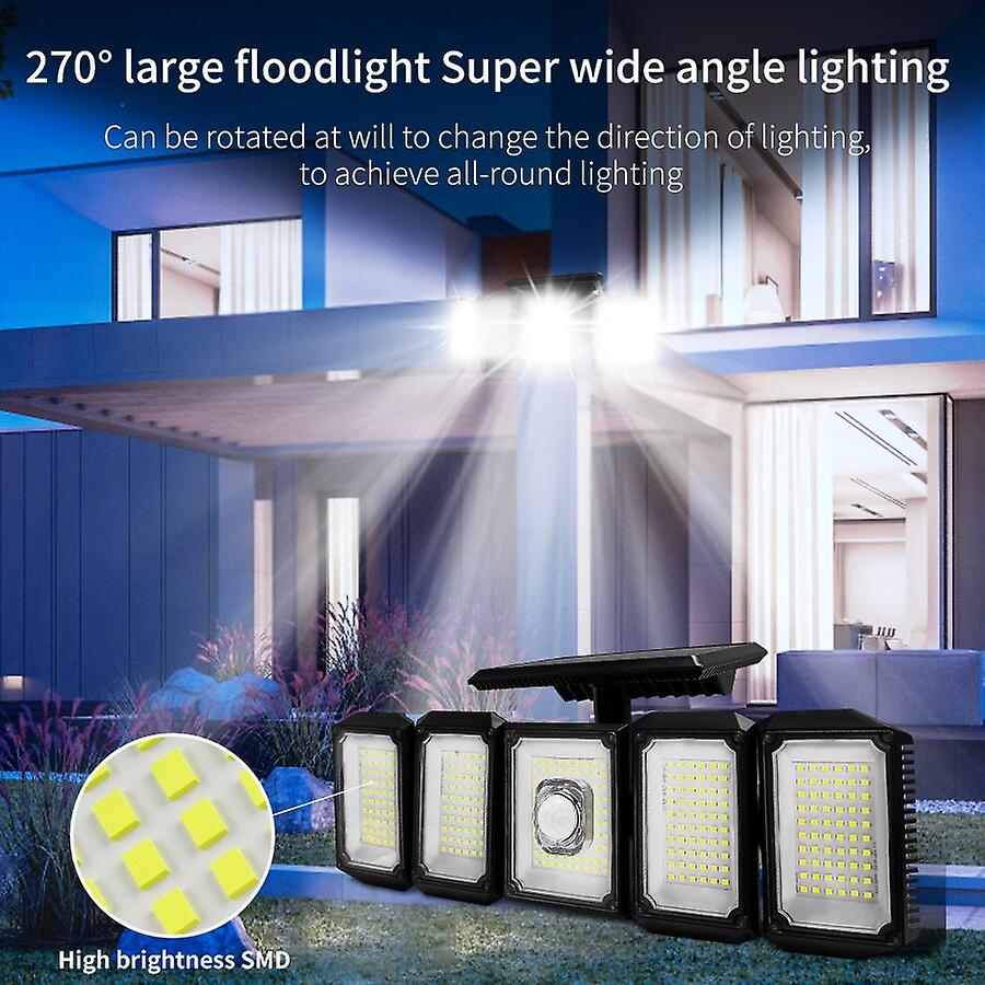 300 Leds Solar Lights Outdoor Garden Lights Led Motion Sensor Wall Lamp Waterproof Powerful Solar Spotlight Adjustable