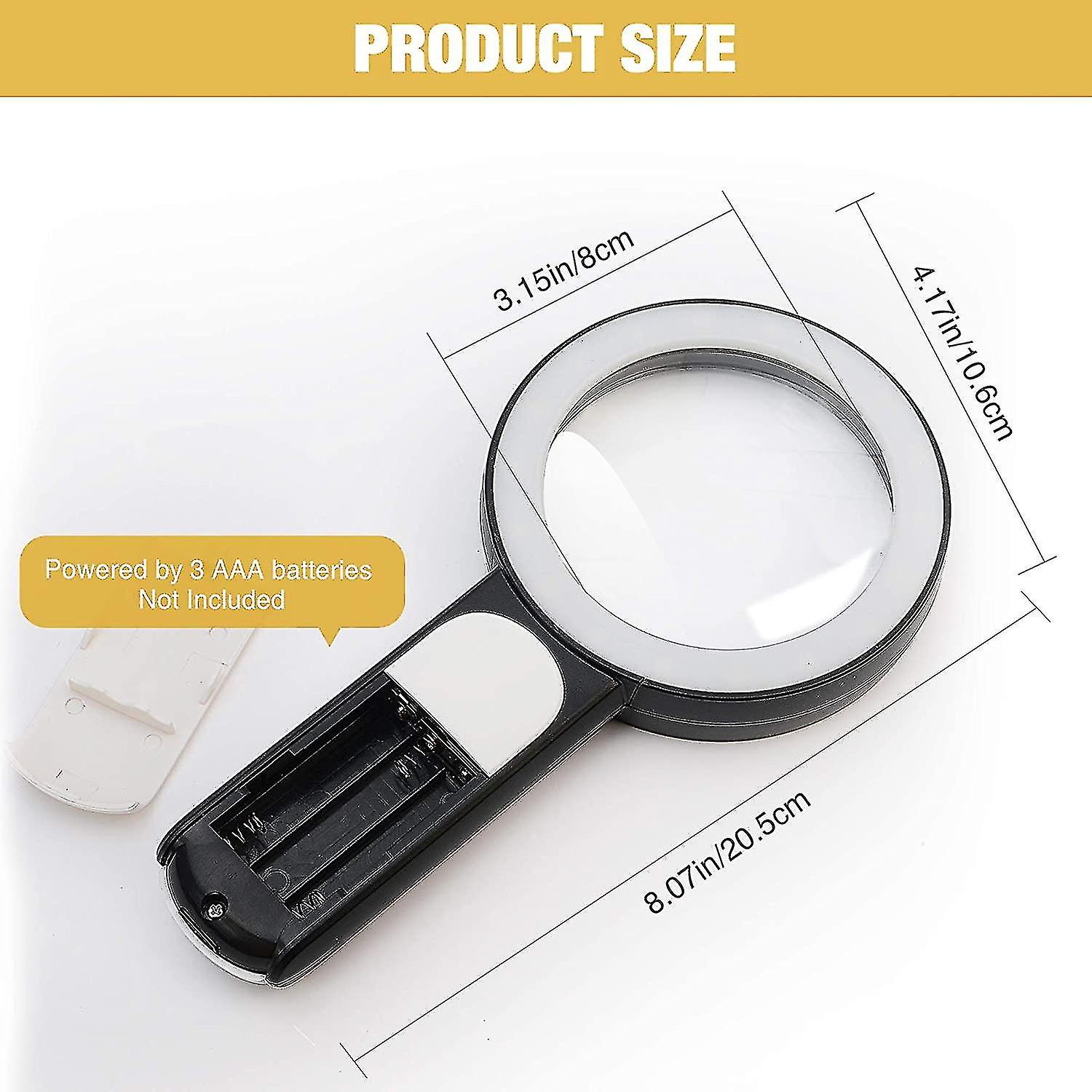 Magnifying Glass With ， 30x Handheld Lar Magnifying Glass 18led And Warm Lig