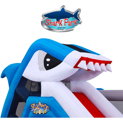 Blast Zone Shark Park Inflatable Play Park