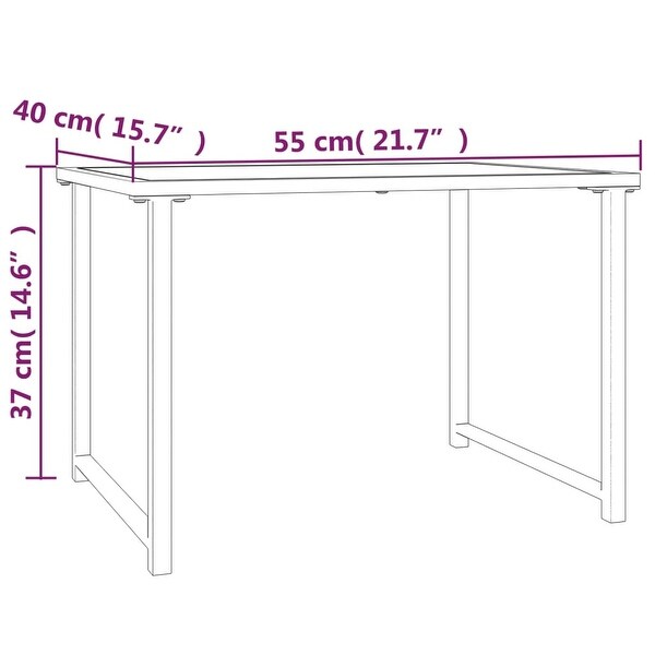 vidaXL Patio Table Anthracite 21.7