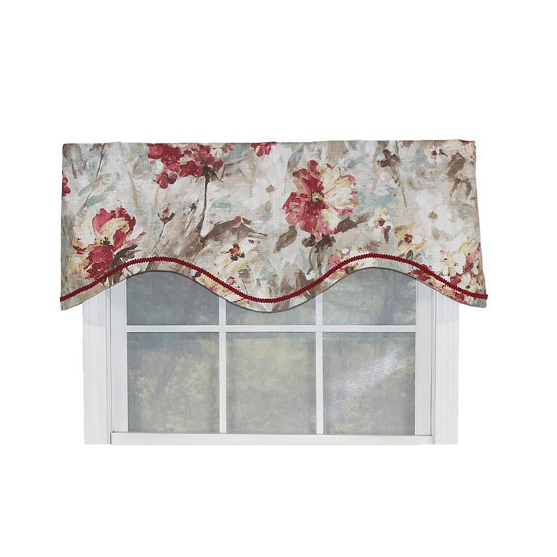 RLF Home Tia Cornice Valance Rod Pocket， Elevated trim décor