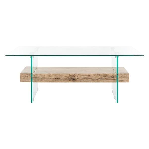 SAFAVIEH Kayley Modern Glass Coffee Table - 43.3