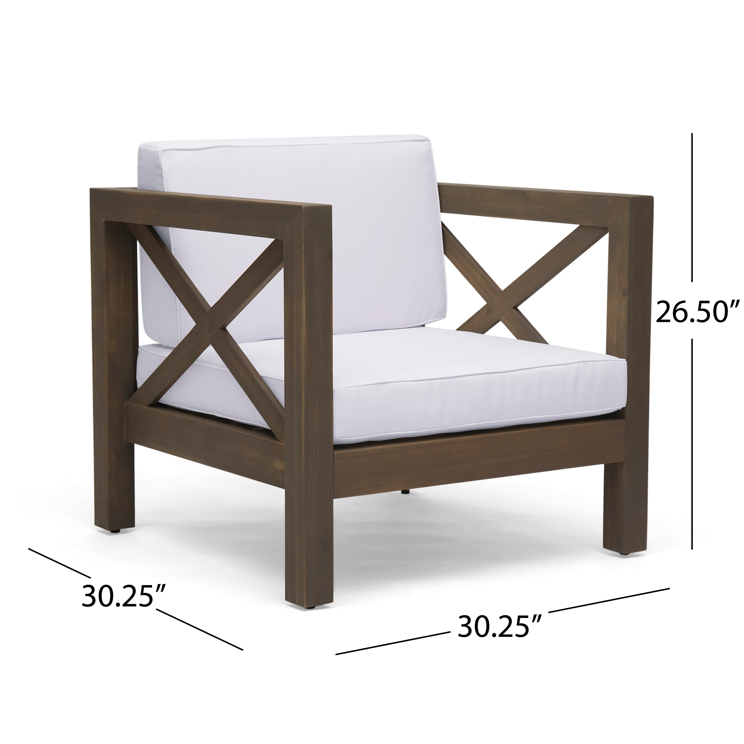 Morgan Outdoor 5 Seater Acacia Wood Sofa Chat Set