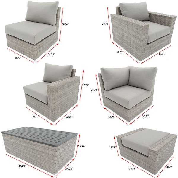 Avalon Bay 6piece Deep Seating Sectional