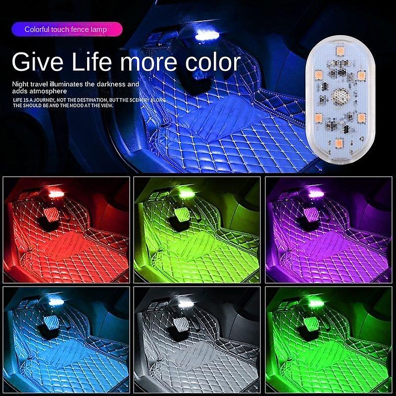 Car Atmosphere Light Car Touch Light Lighting Car Car Trunk Rear Reading Light Usb Charging Led Colorful